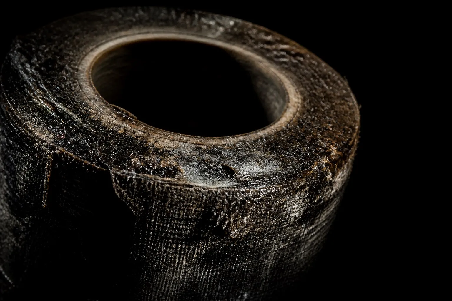Editorial illustration: roll of medical tape close up