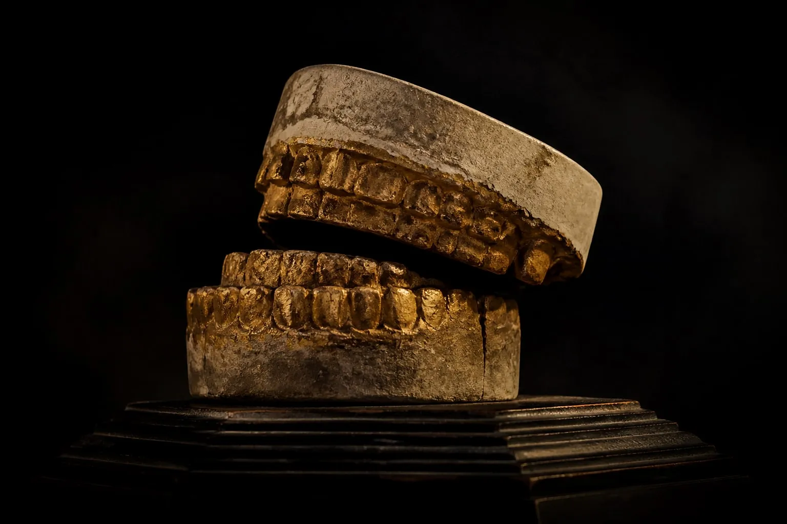 Editorial illustration: orthodontic model teeth dental cast